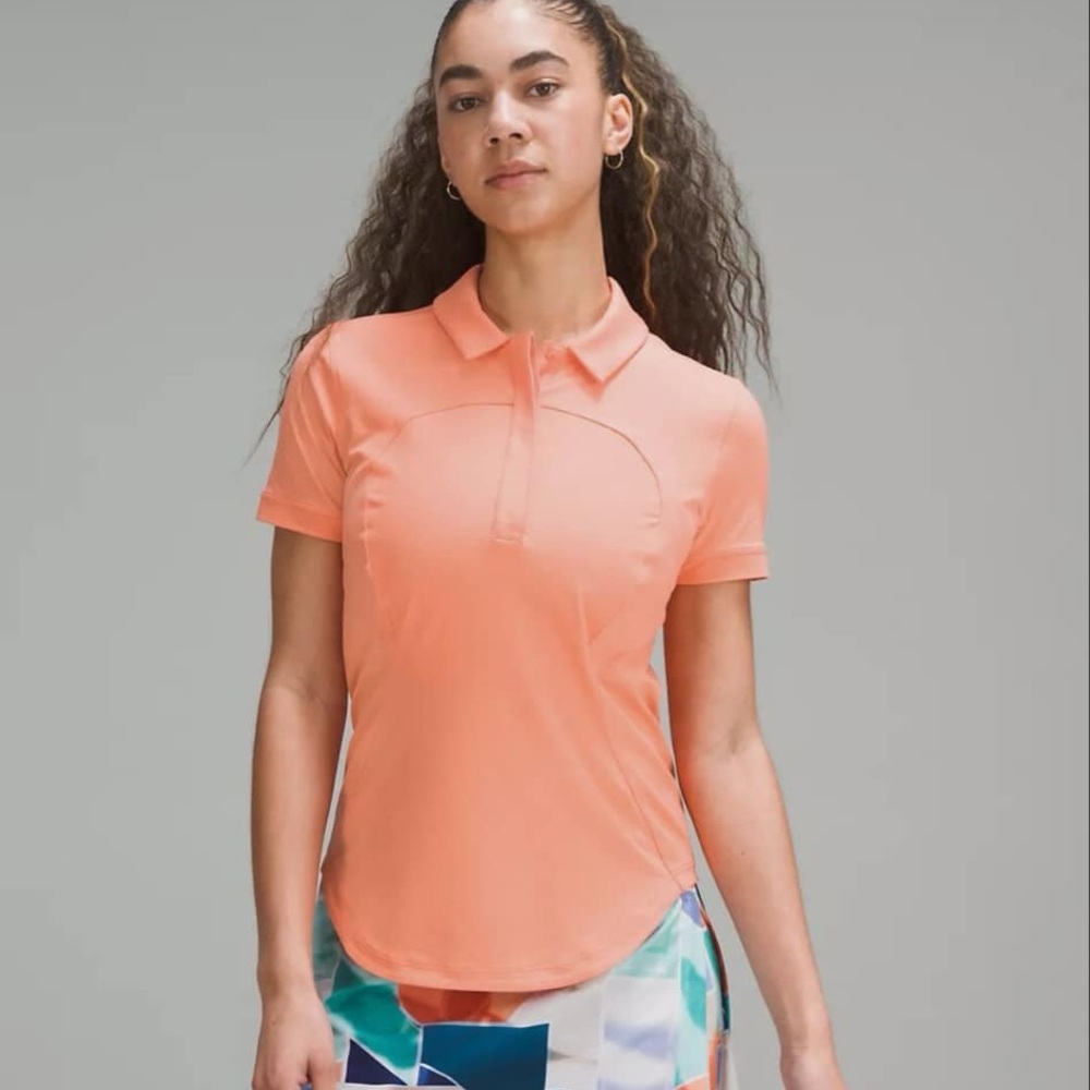 Lululemon Athletica Coral Polo Shirt
